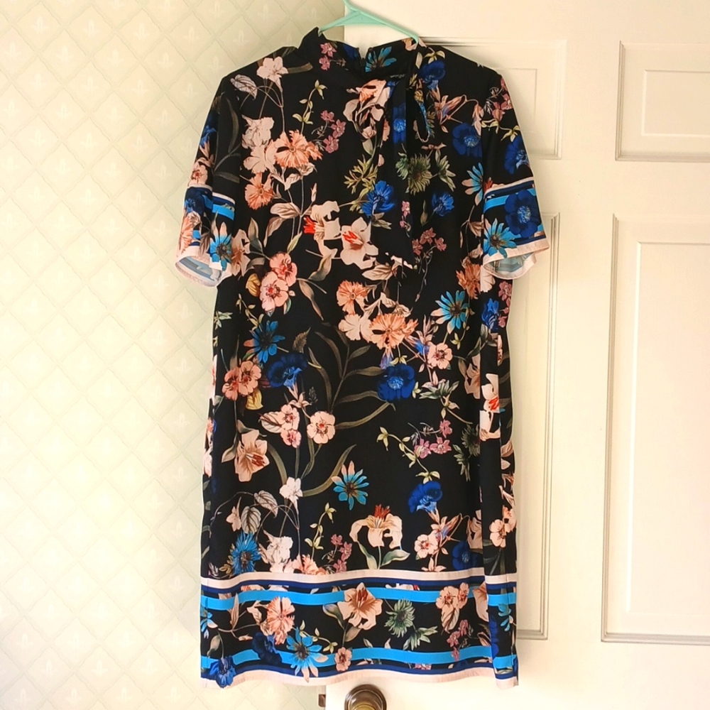 BADGLEY MISCHKA size 12 floral print dress